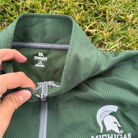 Men's Michigan State College Green and Gray Jacket NWOT - Picture 3 of 3